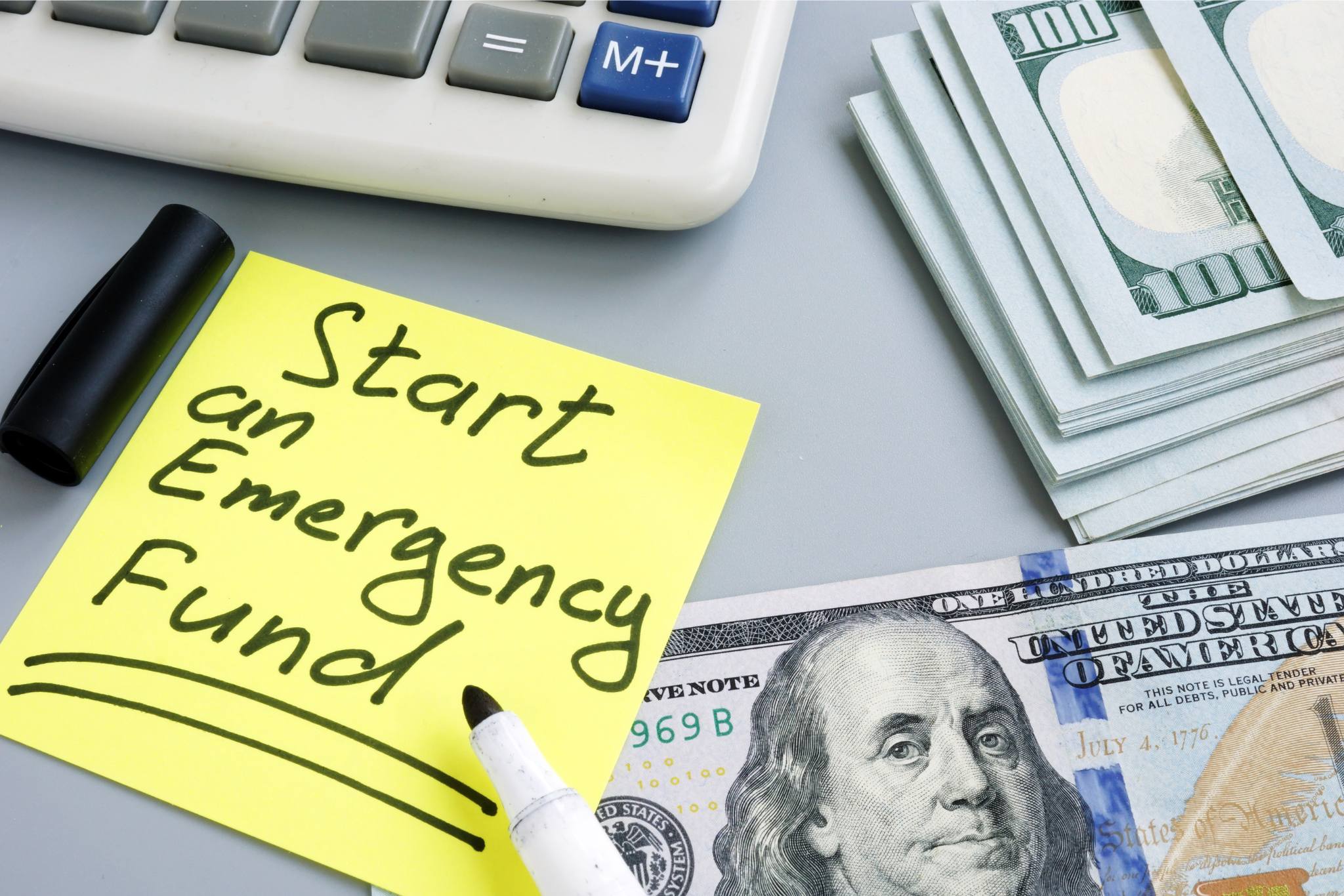 Create an emergency fund, when you can’t